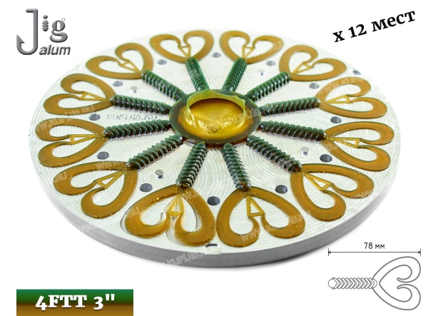 Центробежная форма 4FTT 3 78 мм х 12 мест Алюминий - 2