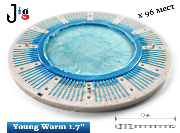 Центробежная форма Young Worm 1.7 43 мм х 96 мест - 2