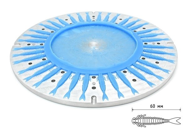 Центробежная форма Beetle Larva Slug 2.3 60 мм x 36 мест Алюминий - 2